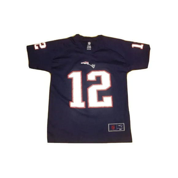 Tom Brady New England Patriots Jersey NFL Team Apparel Youth Medium 10-12 Defect - Picture 1 of 8